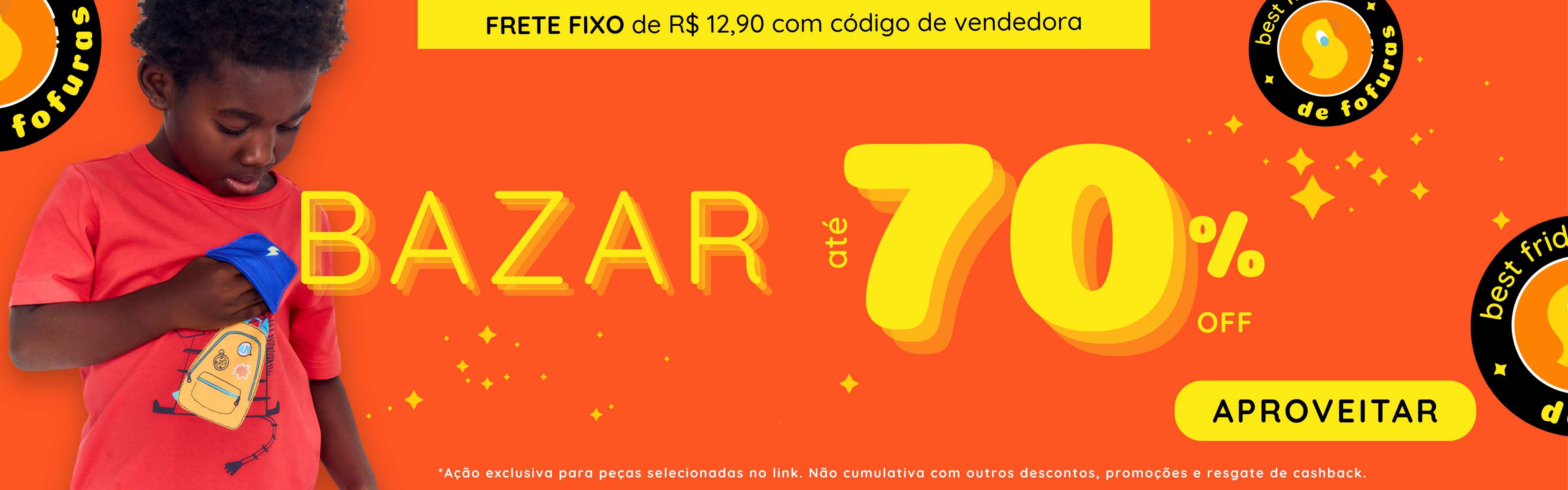 Bazar até 70%