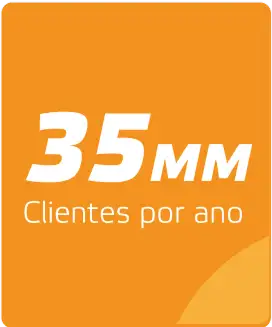 35 milhões de clientes por ano