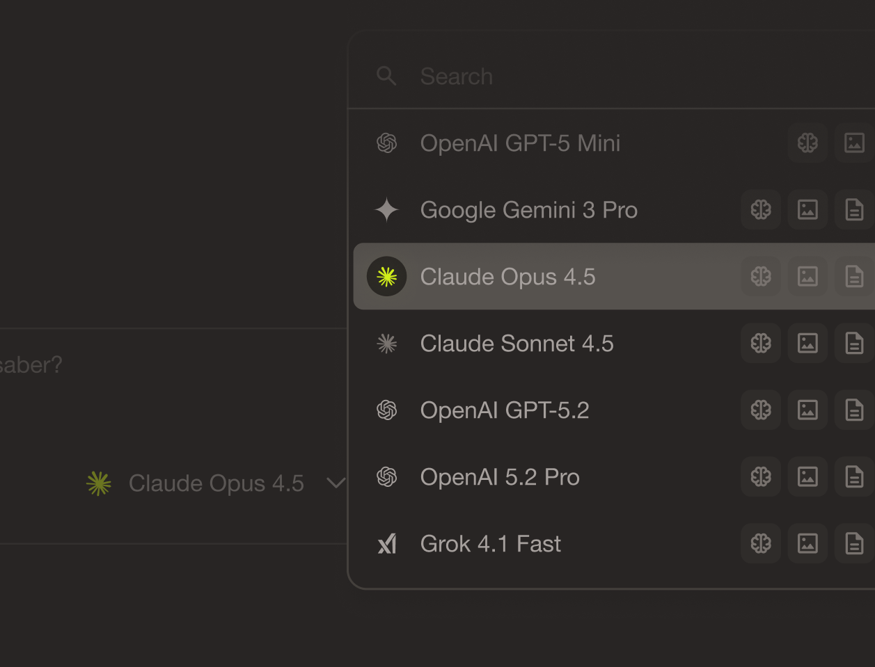 All models in one place, with governed routing
