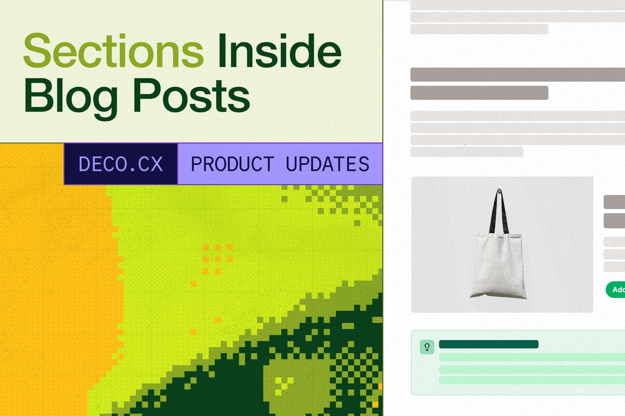 deco.cx Admin: Sections Inside Blog Posts