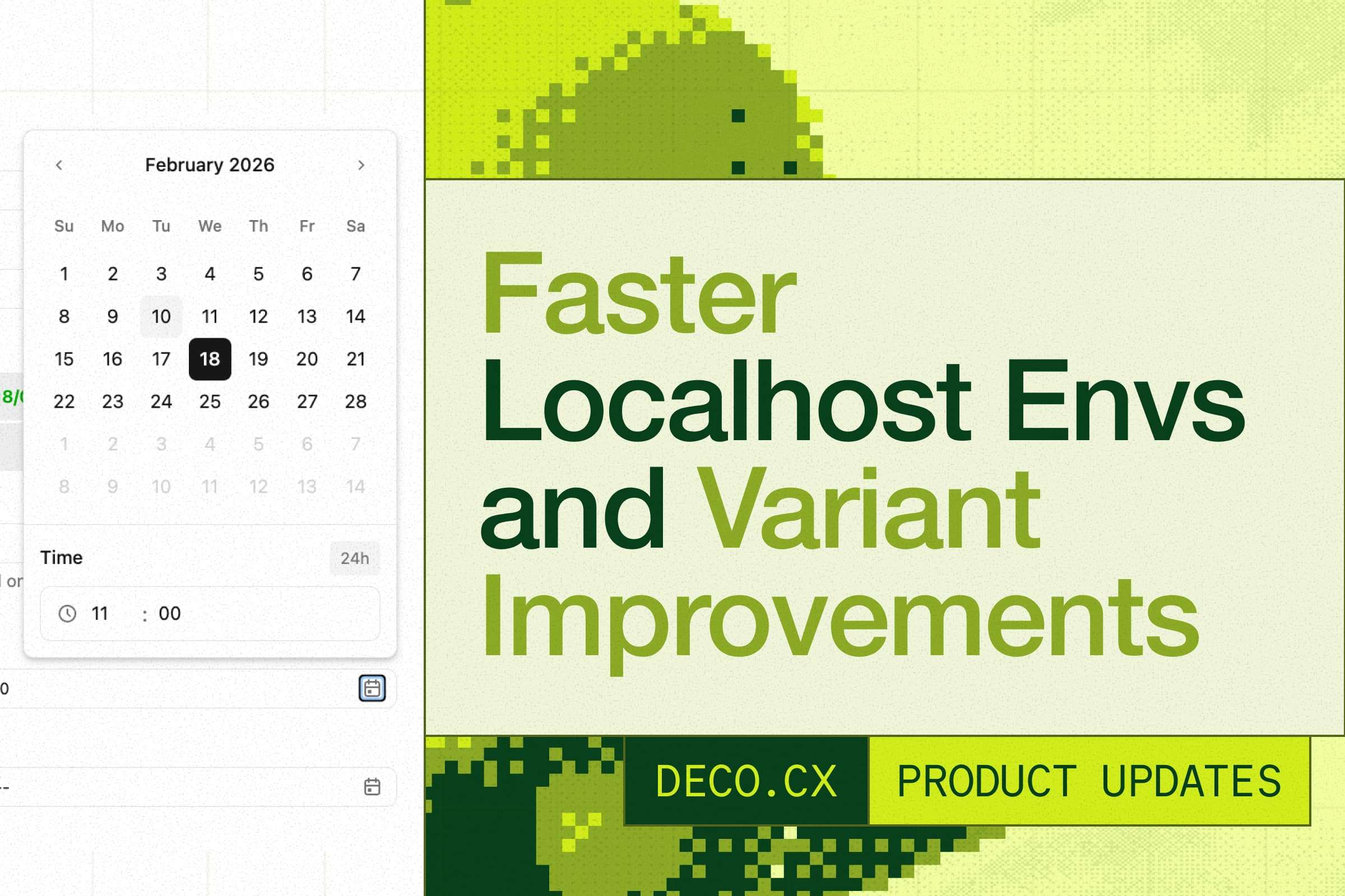 deco.cx Admin: Faster Localhost Environments and Variant Improvements