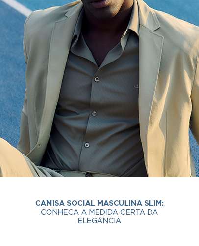 Camisa social masculina slim: conheça a medida certa da elegância