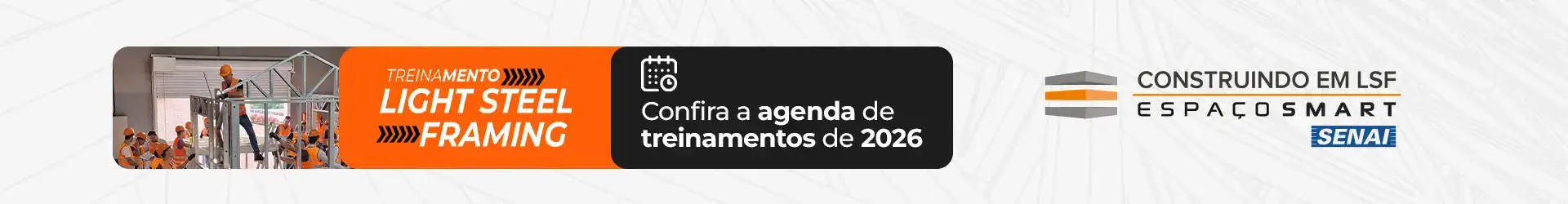 Banner Treinamento Construindo em Light Steel Frame 