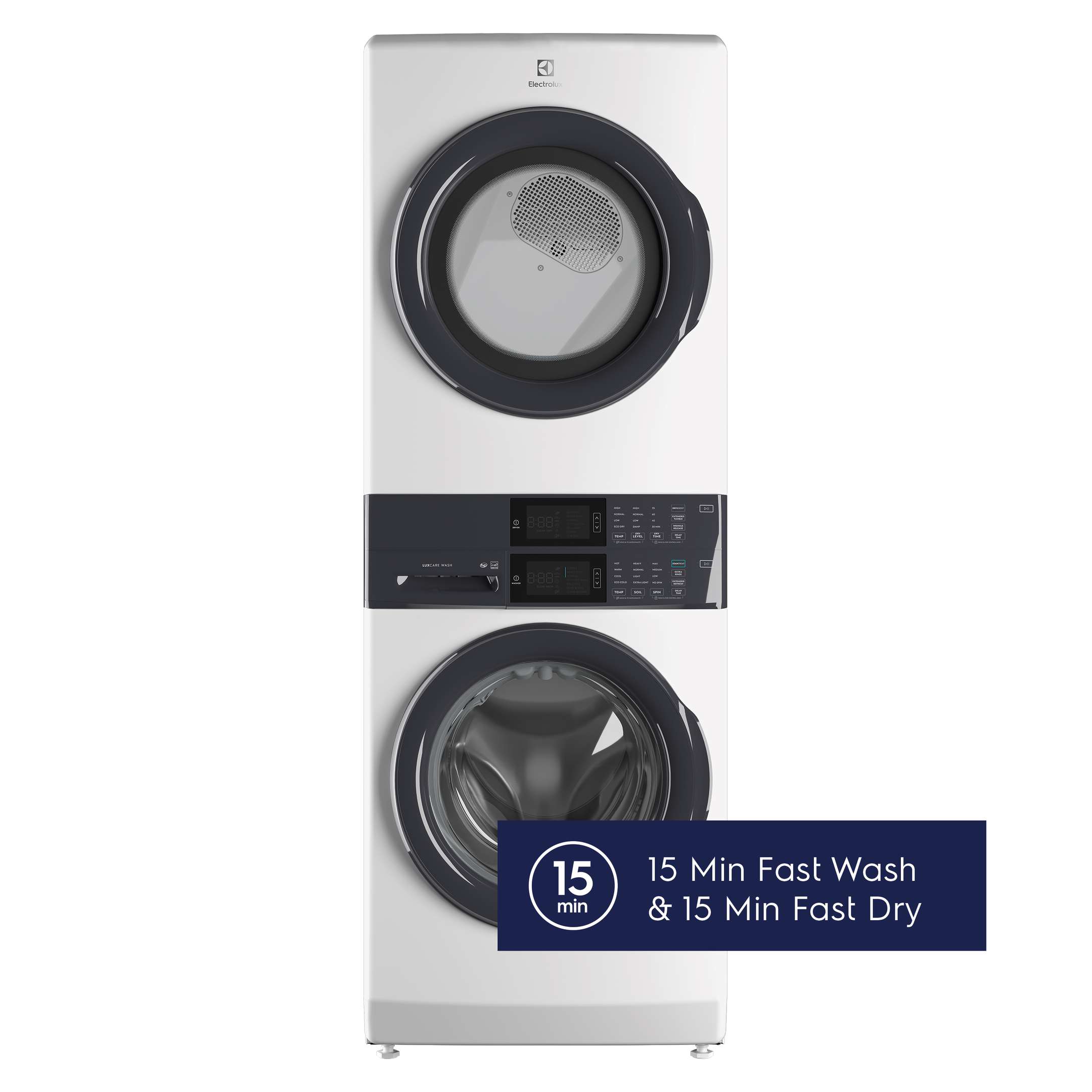 Lavadora Electrolux Laundry Tower™ de carga frontal de 4.4 Cu. Ft. y 8 Cu. Ft. Secadora Eléctrica