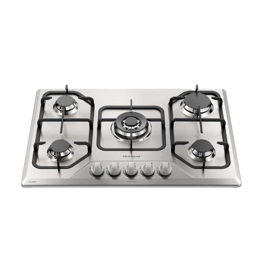 Cooktop de Gas Frigidaire de 30" con 5 quemadores Acero Inoxidable