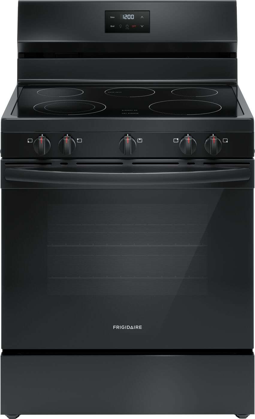 Estufa Eléctrica Frigidaire de 30″ con Horno y Tecnología Avanzada