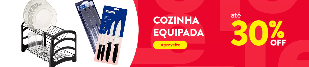 Cozinha equipada até 30% desconto