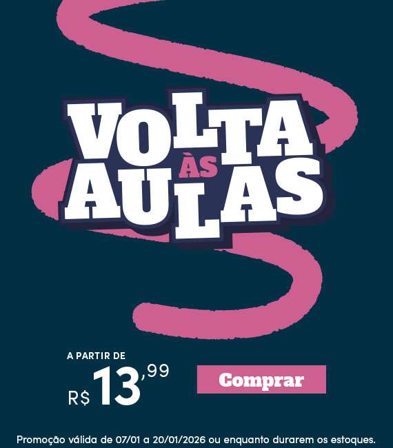 Volta as aulas a partir de R$13,99