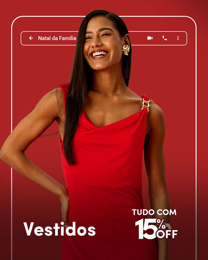 Vestidos com 15%OFF