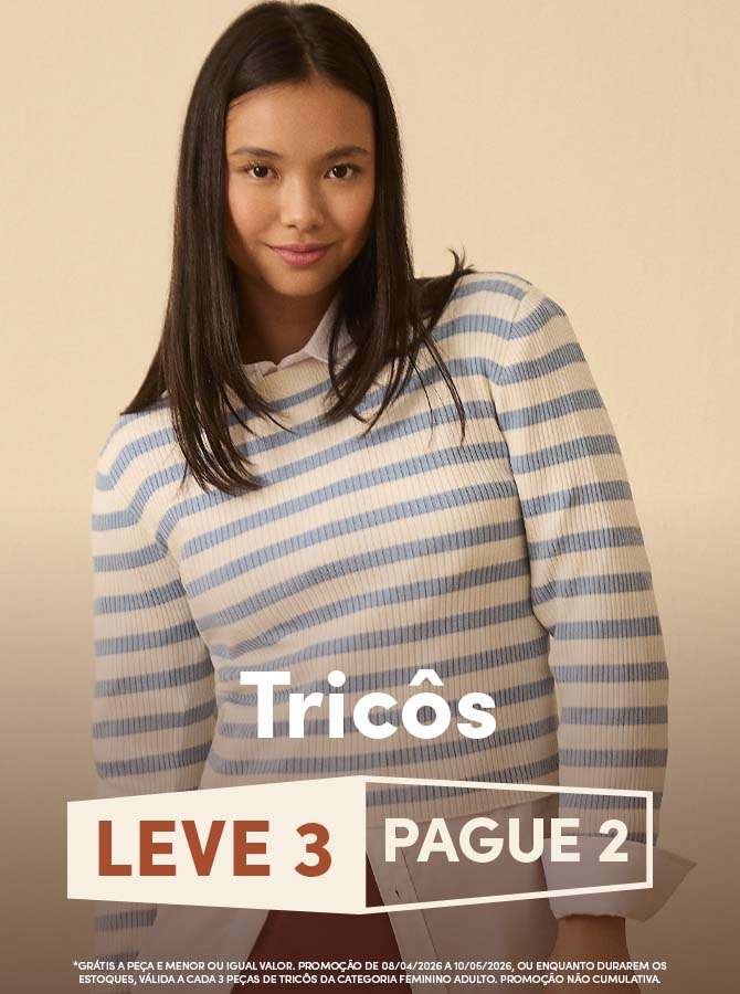 Tricôs femininos Leve 3 Pague 2