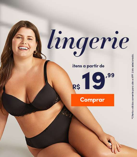 Lingerie itens a partir de R$19,99