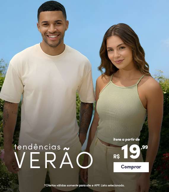 Tendências verão - itens a partir de R$19,99