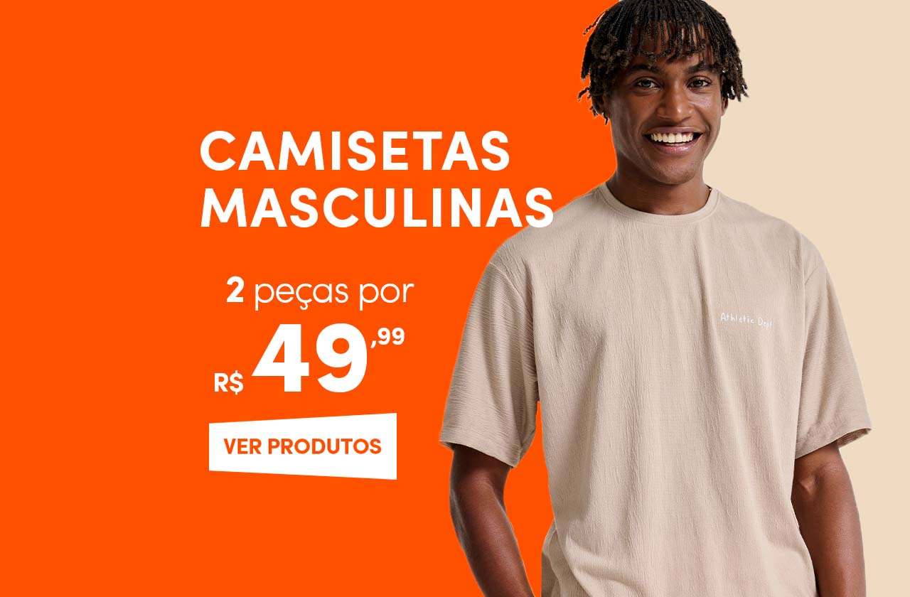Básicos Masculino - 2 peças por R$49,99