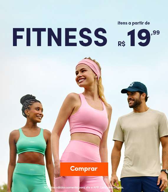 Fitness - itens a partir de R$19,99