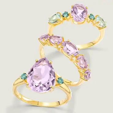 Prata 925 com banho de Ouro Amarelo 18K, Citrino, Quartzo Honey, Quartzo Fumê e Rodolita revelam o extraordinário em cada detalhe.