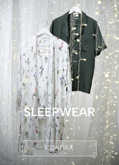Sleepwear, pijamas e peças com desconto de black friday.