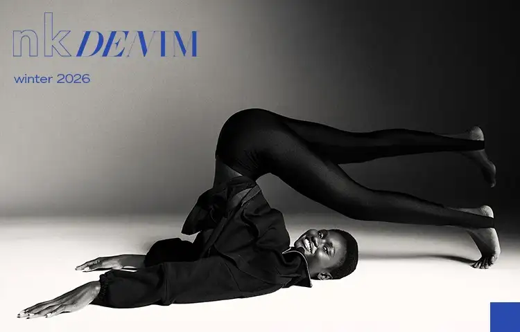 banner denim preto e branco