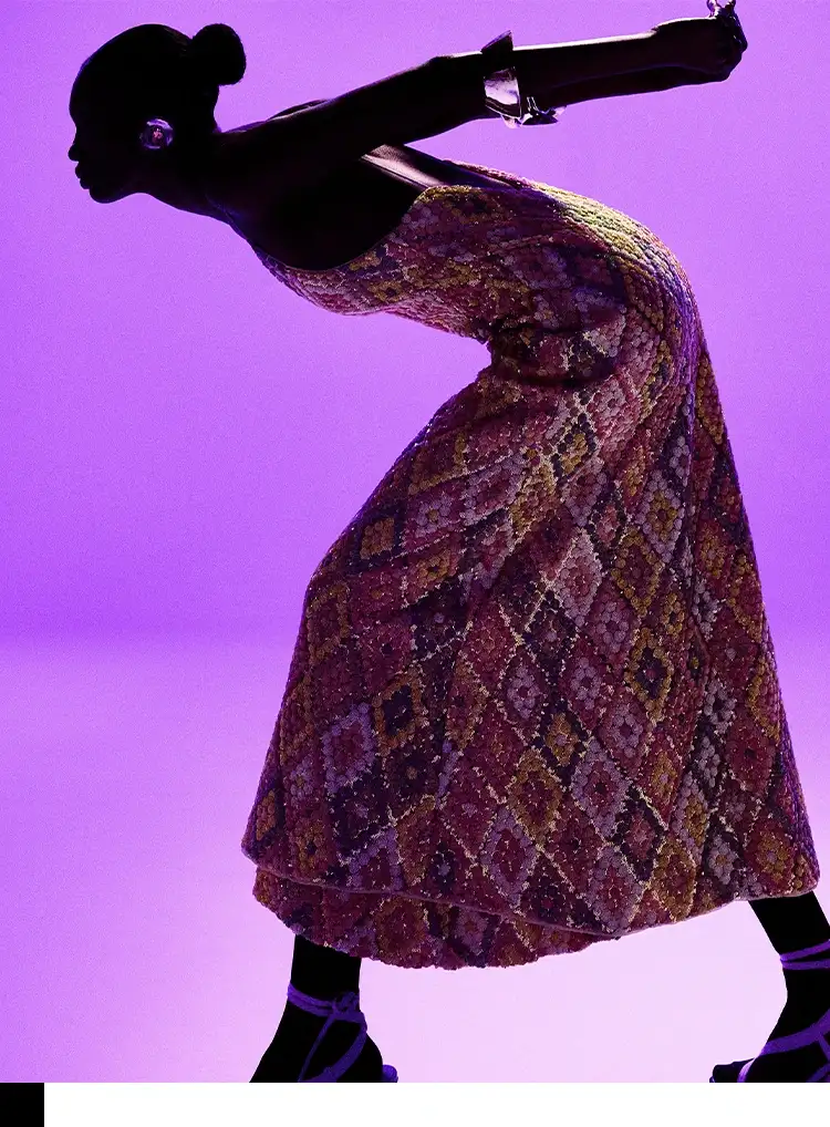 banner vestido paetês