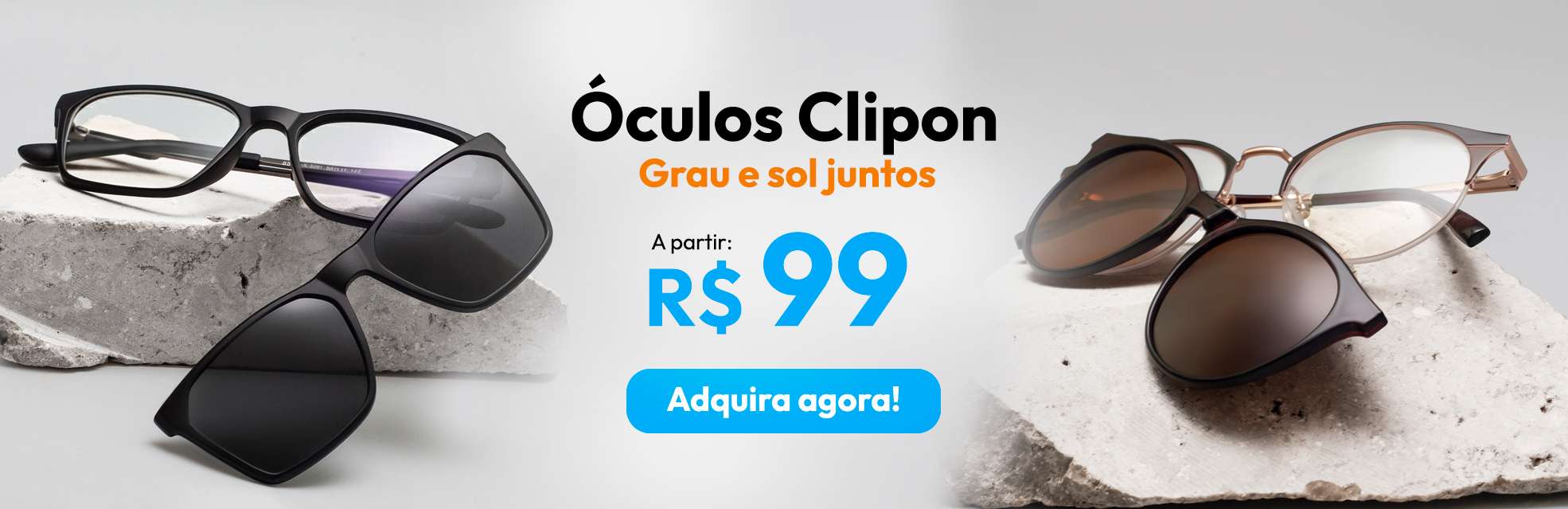 óculos clipon