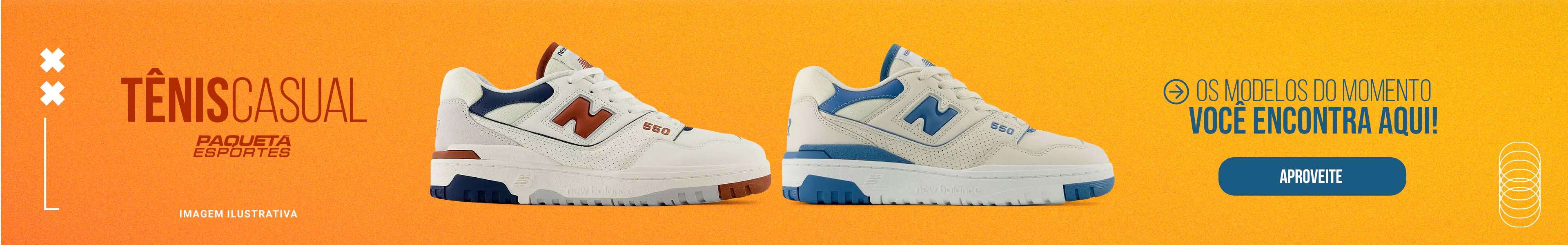 Tênis casual New Balance 480 masculino com design moderno, ideal para looks urbanos. Encontre na Paquetá Esportes