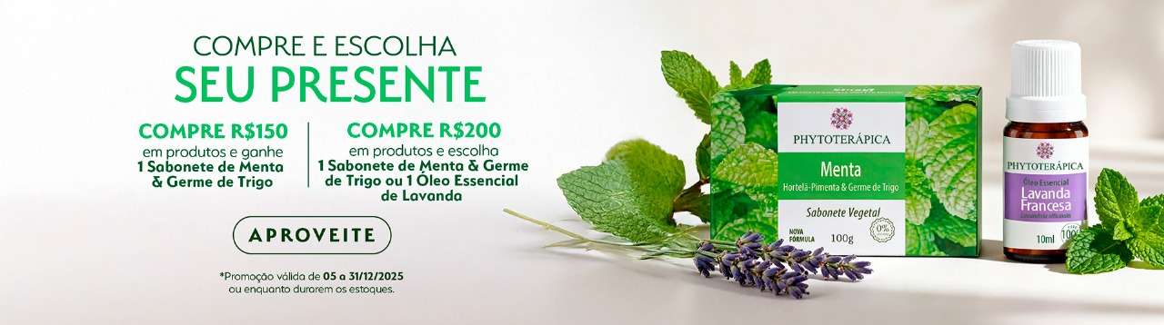 Compre e Ganhe Sabonete de Menta