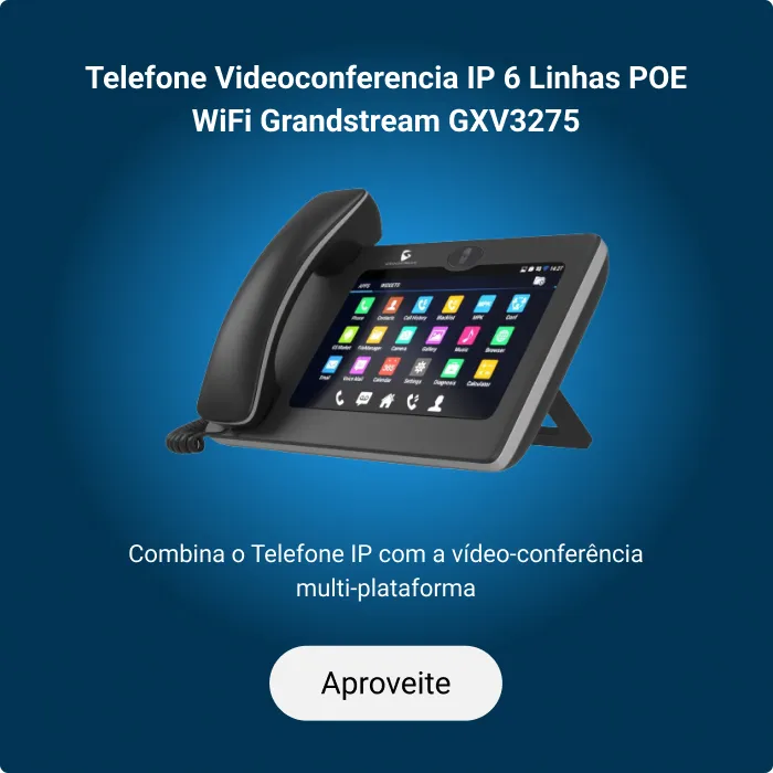 Telefone Videoconferencia IP 6 Linhas