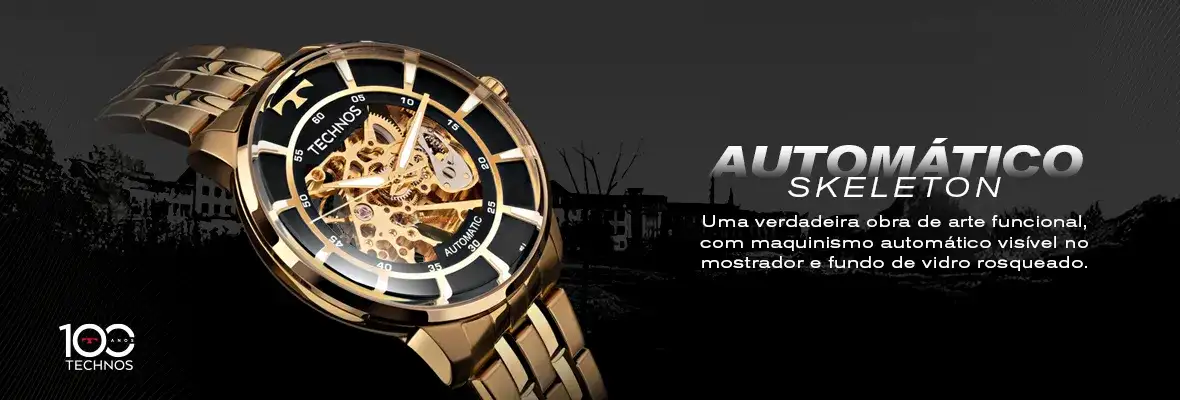 Relógio Technos Automático Masculino - 8205NQ/4X