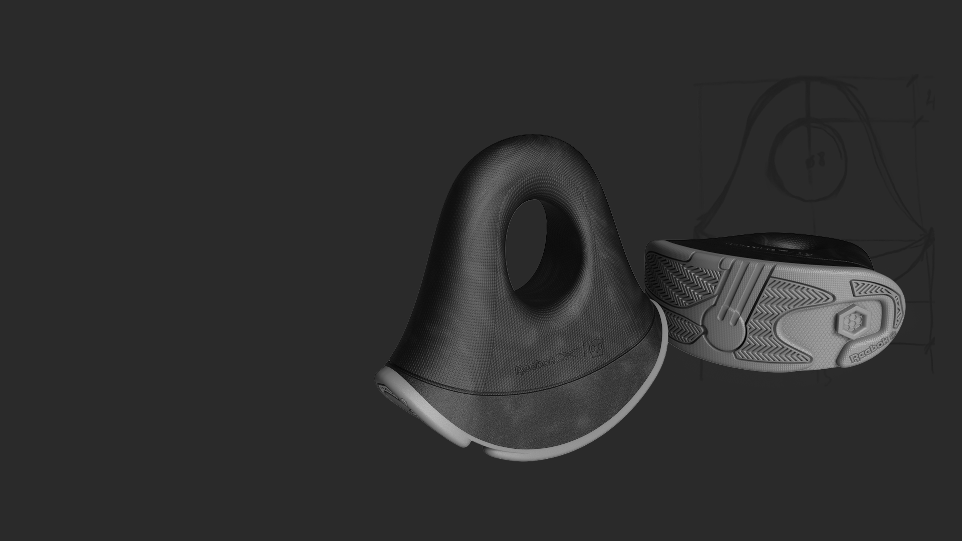 Reebok Behind The Product Preta e Branca - COURT