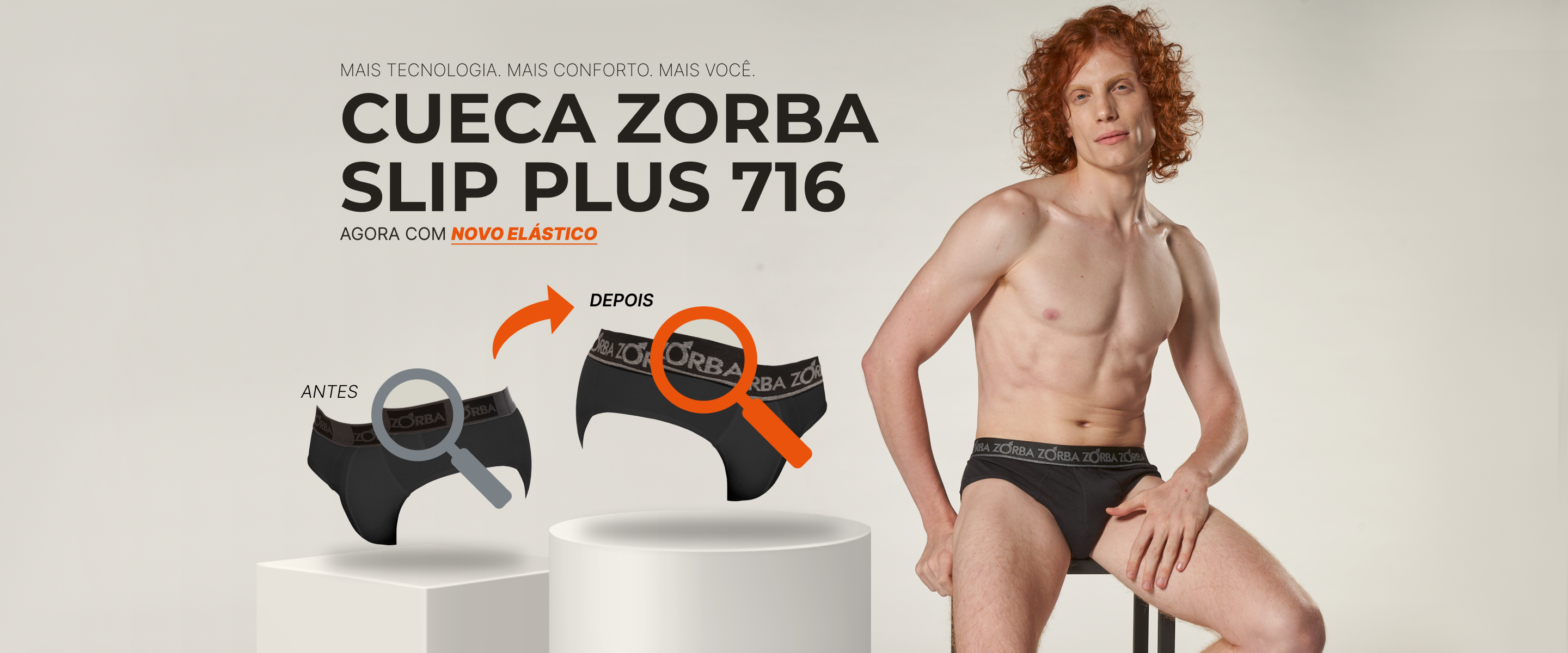 Lançamento Cueca Zorba 716 com novo elástico! Confira!